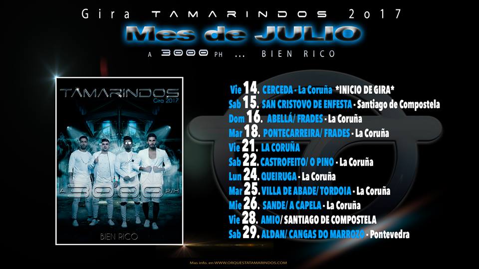 Tamarindos regresa pisando a fondo y con once fechas confirmadas en la segunda quincena de julio